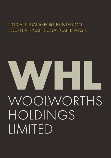 woolworths holdings limited annual report